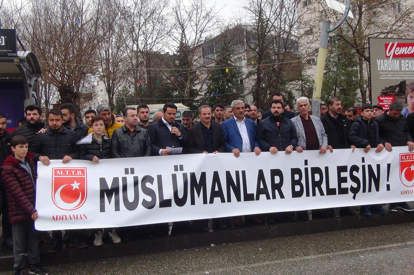 Cami saldırısı Adıyaman'da lanetlendi